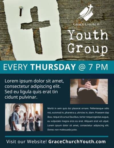 Youth Ministry Flyer Template Mycreativeshop