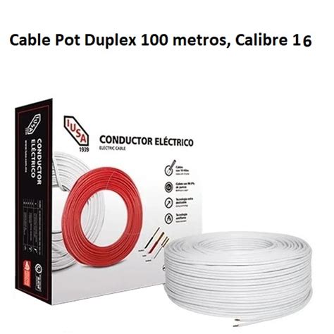 Cable Pot Dupléx IUSA 100 metros calibre 16 Ferreteria electrica