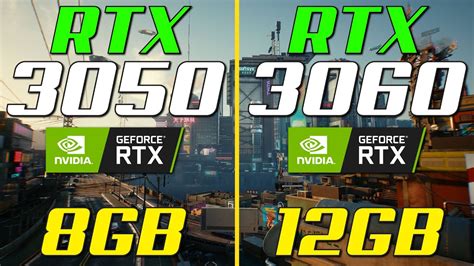 Rtx 3050 Vs Rtx 3060 Test In 8 Games Youtube