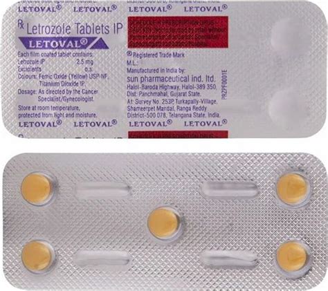 Letrozole Letoval Tablet Mg At Rs Tablet Letrozole Tablet In