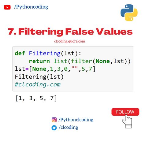 Python Coding On Twitter Filtering False Values Using Python