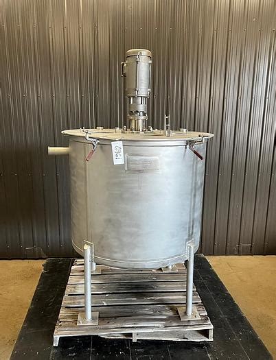 Used Sold Used Gallon Tank Stainless Steel With Mixer At Carter