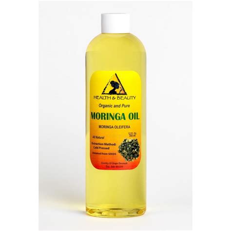 Moringa Oil Unrefined Organic Virgin Carrier Cold Pressed Natural Fresh 100 Pure 12 Oz Buy H