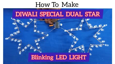 How To Make Festival Special Star Light Blinking Cd Ne Led