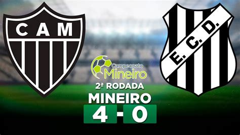 ATLÉTICO MG 4 x 0 DEMOCRATA GV Campeonato Mineiro 2024 2ª Rodada