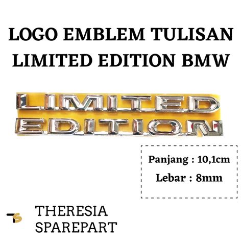 Logo Emblem Tulisan Limited Edition Untuk Mobil Bmw Shopee Indonesia