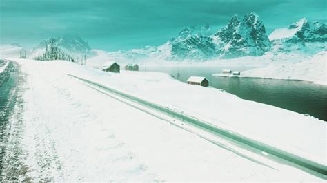 Stunning winter scenery with traditional Norwegian wooden houses 6164132 Stock Video at Vecteezy