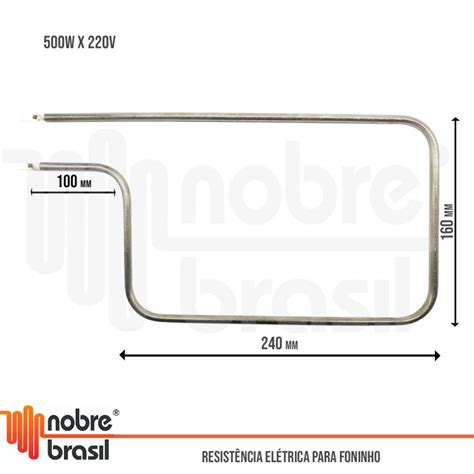 Forno 500w 220v Nobre Brasil Resistências Elétricas Ribeirão Preto SP