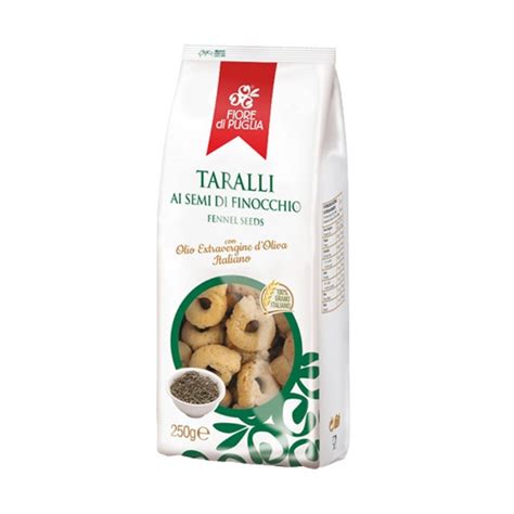 FIORE DI PUGLIA TARALLI AI SEMI DI FINOCCHIO CON OLIO EXTRAVERGINE D