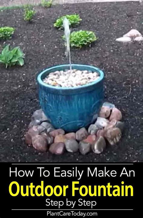 How To Easily Make An Outdoor Fountain Diy Garden Fountains