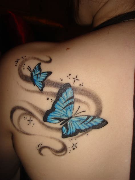 Tatuaje Mariposas Azules Fotos De Tatuajes