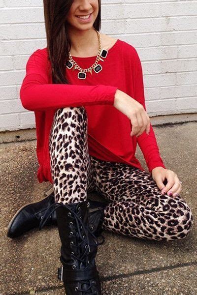 Walk On The Wild Side Leopard Print Leggings Outfits With Leggings