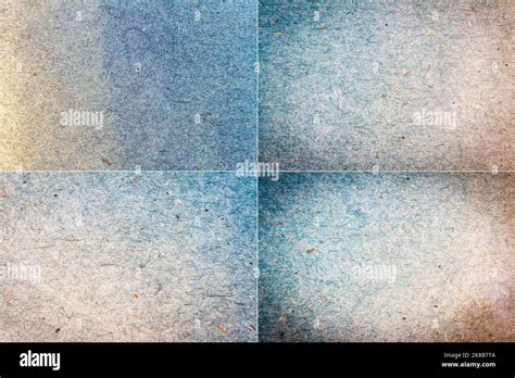 Collection Of Blue And Yellow Handmade Craft Paper Texture Backgrounds