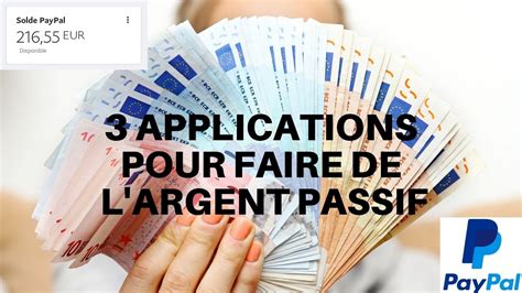 3 Applications Pour Gagner De L Argent Sans Rien Faire YouTube