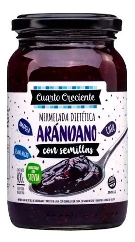 Mermelada Con Stevia y Semillas CUARTO CRECIENTE x 400g ARÁNDANOS