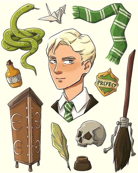 Draco Malfoy 💚🤍 Harry Potter Wallpaper Harry Potter Illustrations