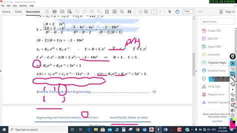 Simultaneous Linear Differential Equations Part2 Youtube