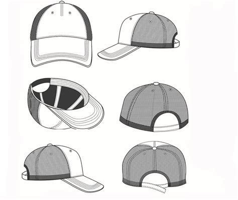 5 Panel Hat Template