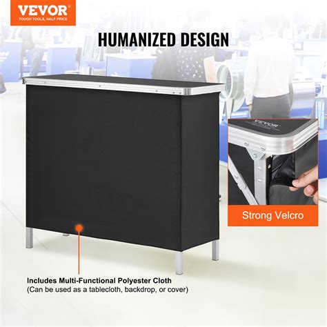 VEVOR Messetheke Promotionstand Messestand 975x385x870mm Werbetheke