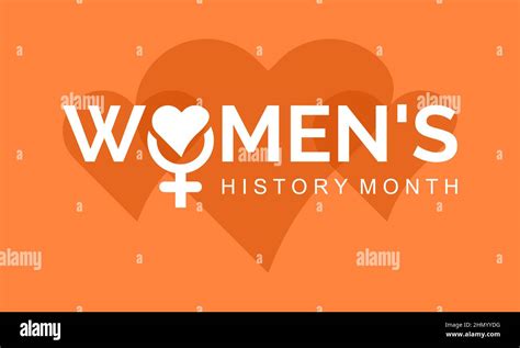 Womens History Month Vector Template Design For Banner Card Poster