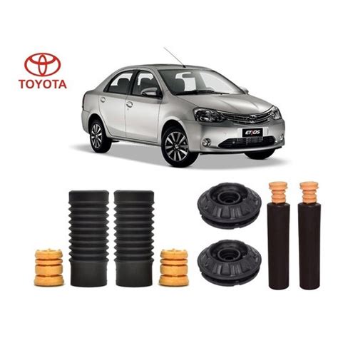 Kit Do Amortecedor Coxim Batente Coifa Dianteiro Traseiro Toyota