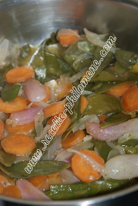 Haricots Mange Tout Aux Carottes Et Aux Oignons Plats