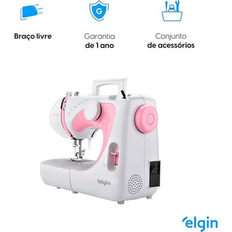 Máquina De Costura Elgin Futura Jx 2040 10 Pontos 127v Brancarosa