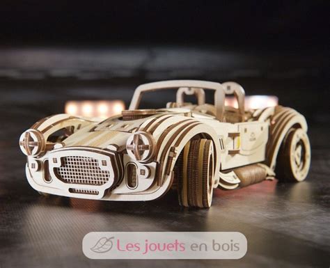 Voiture De Course Drift Cobra Puzzle D M Canique En Bois Ugears