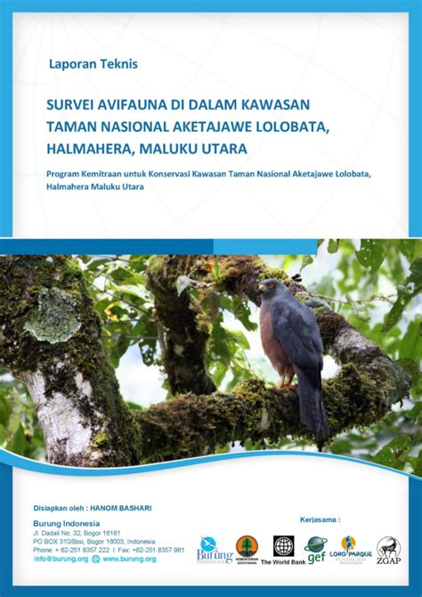 Pdf Survei Avifauna Di Dalam Kawasan Taman Nasional Aketajawe