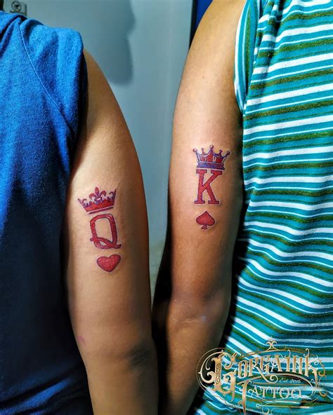 Matching King And Queen Card Tattoos Naehlifee