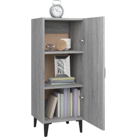 Vidaxl Buffet Sonoma Gris X X Cm Bois D Ing Nierie