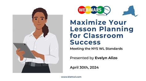 Webinar “maximize Your Lesson Planning For Classroom Success” Youtube