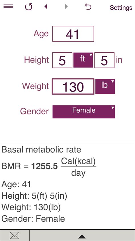 TDEE BMR BMI Calculator Amazon In Appstore For Android