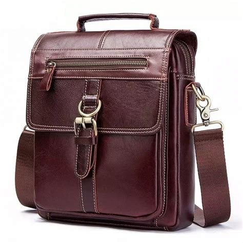 Bolsa Lateral Masculina Couro Legítimo Elite