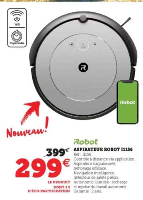 Promo Aspirateur Robot I Tobot Chez Hyper U Icatalogue Fr