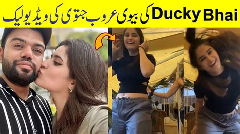 Ducky Bhai Wife Aroob Jatoi Viral Video Aroob Jatoi New Video Ducky