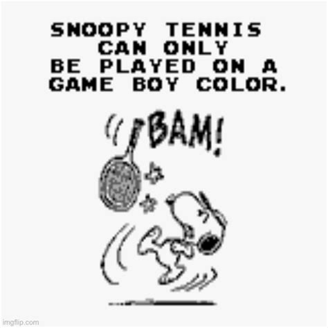 Snoopy Tennis Game Boy Lockout Imgflip