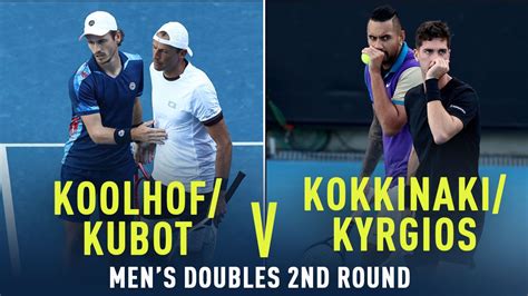 Australian Open Tennis 2021 Kokkinakis Kyrgios V Koolhof Kubot