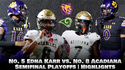 No 5 Edna Karr Vs No 8 Acadiana HIGHLIGHTS ELITE Louisiana