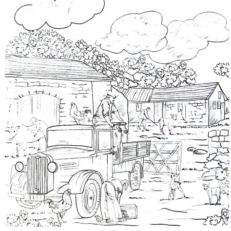 Printable Country Coloring Pages