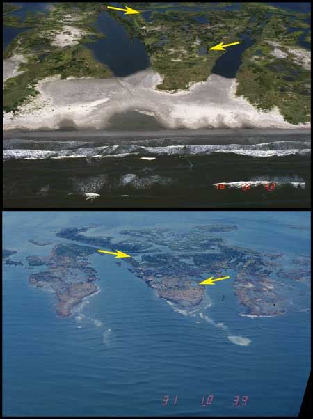 Barrier Island Erosion - Impacts of Major Hurricanes on Coastal Shorelines