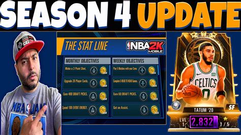 Nba 2k Mobile Season 4 Courtside Pass Stat Line And Rewards Explained Youtube