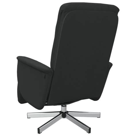 Estink Fauteuil Inclinable Avec Repose Pieds Noir Tissu Ab