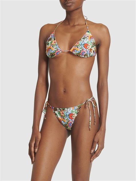 ETRO Printed Lycra Triangle Bikini Set Etro