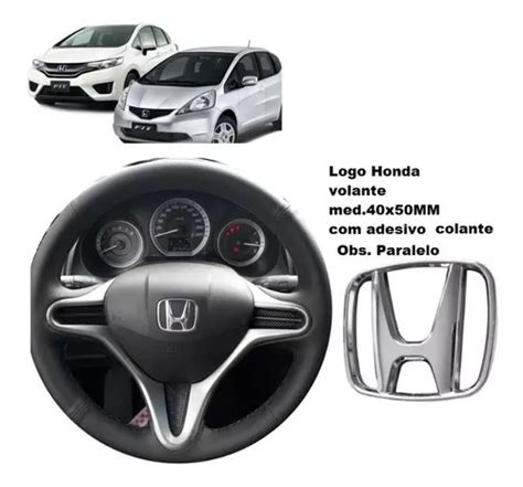 Emblema Adesivo H Honda Volante Fit City New Civic Hrv Parcelamento