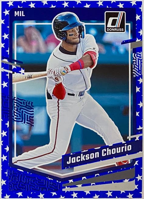 Jackson Chourio Panini Donruss Baseball Milwaukee Brewers