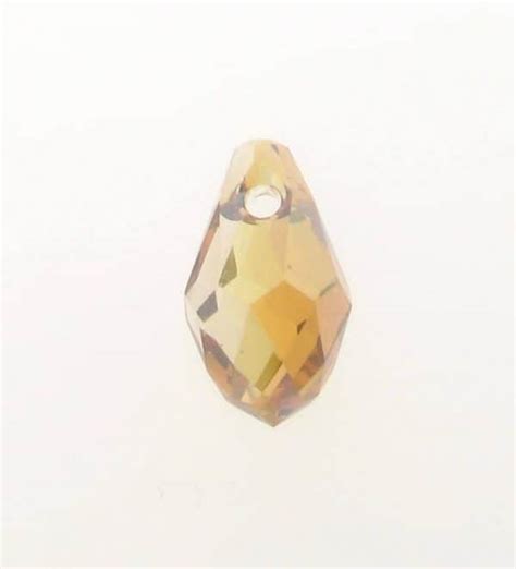 6007 9x5mm Swarovski Small Briolette Pendant Copper Crystal Findings