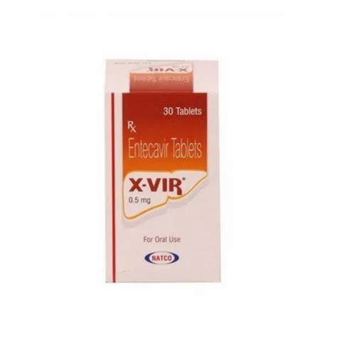 X Vir Entecavir Tablets Natco Prescription At Rs 2000bottle In Rae