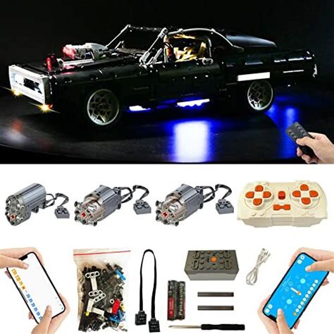 Super Motor And Remote Control And Light Upgrade Kit For Lego Technic