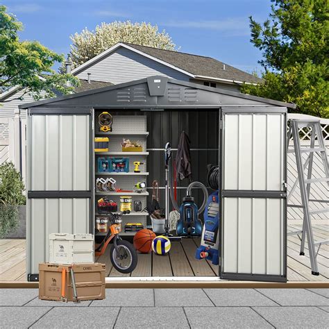 Domi Sheds Buildings X Outdoor Shed With Double Lockable Door